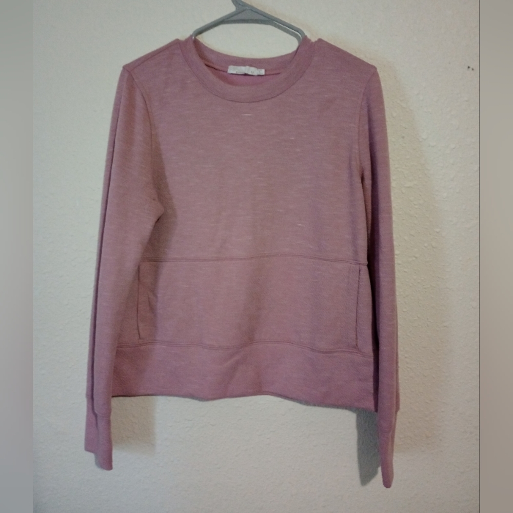 Prana sweatshirt Size M Kangaroo pocket  Rose pink